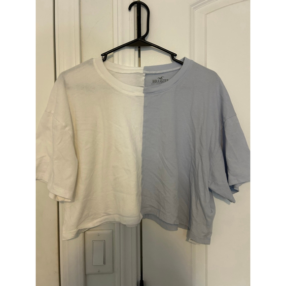 Hollister Tops - Women's Hollister T-shirt Size L White and Blue